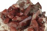 Natural, Red Quartz Crystal Cluster - Morocco #271793-2